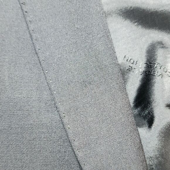 Authenticated Versace Collection Mens Wool Blazer Jacket Black 2-Button Size 40 - Picture 15 of 16